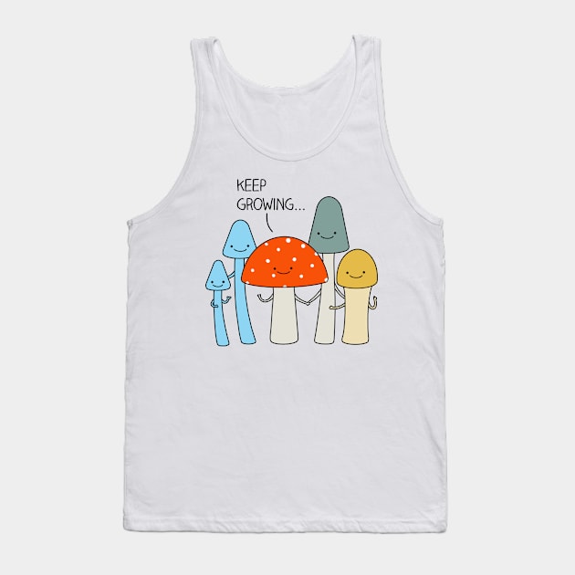 Growing mushrooms Tank Top by milkyprint